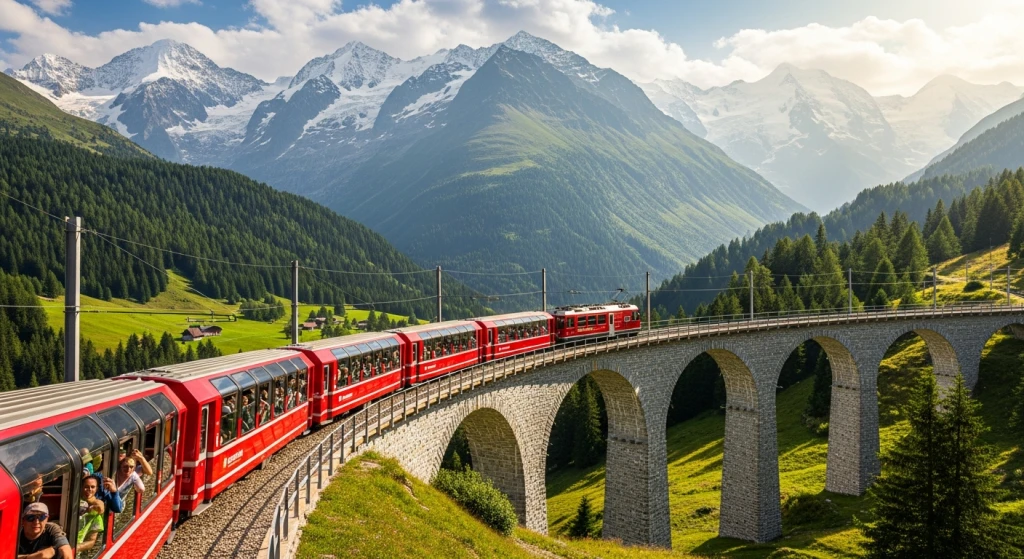 İZMİR’den AKTARMASIZ UÇAKLA BERNİNA EXPRESS Tren keyfi ile ALPLER TURU