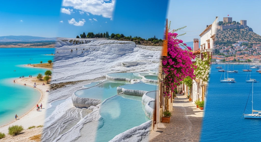 Salda Gölü Pamukkale Alaçatı Çeşme Turu 1 Gece Otel Konaklamalı