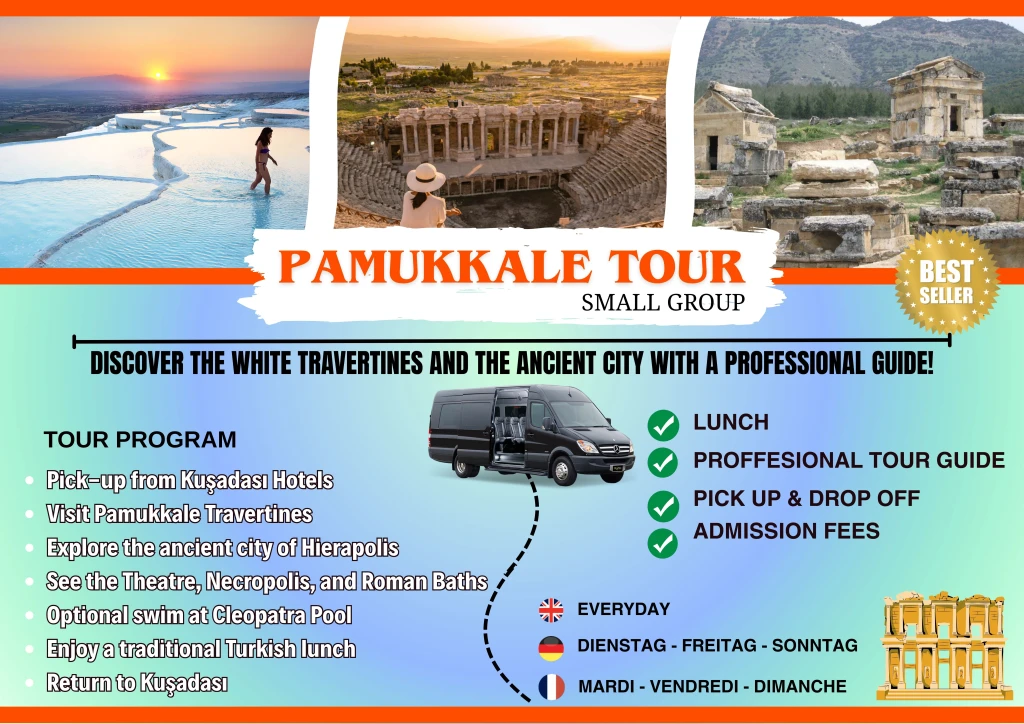 Pamukkale Small Group Tour from Kusadasi Hotels