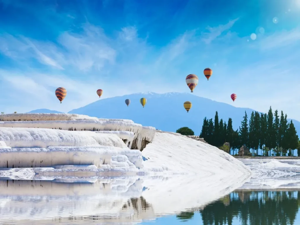 Tour de Marmaris à Pamukkale avec vol en montgolfière