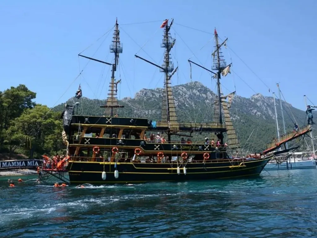 Marmaris Pirate Party Boat Cruise Tour Soft Drinks and Hotel Transfers