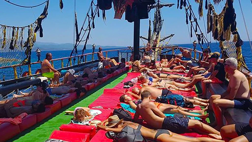 Marmaris Pirate Party Boat Cruise Tour Soft Drinks and Hotel Transfers