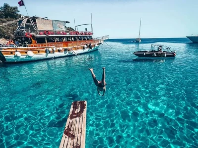Bodrum Orak Island Boat Tour with Swim Stops & Lunch