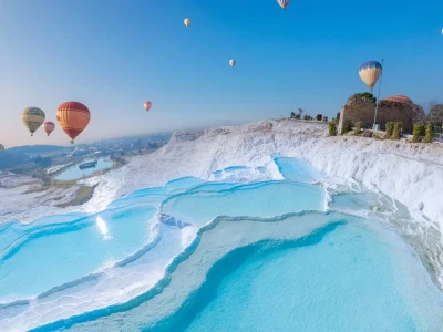 Pamukkale Day Tour with Hot Air Balloon from Antalya