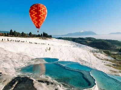 Pamukkale Day Tour with Hot Air Balloon from Antalya
