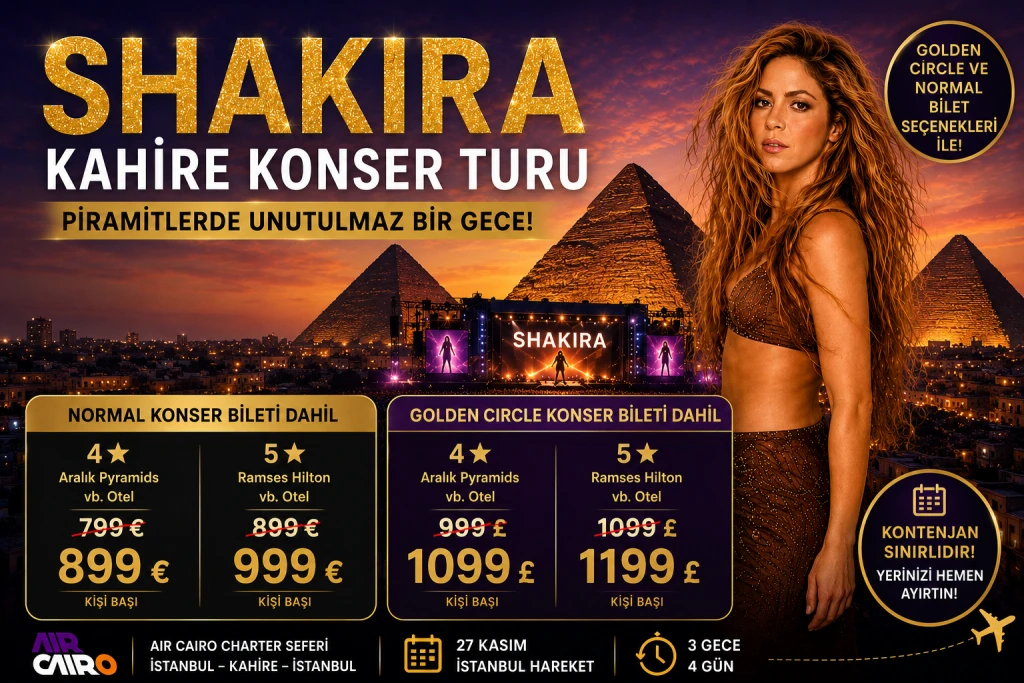 Kahire - Shakira Konser Turu 27 Kasım