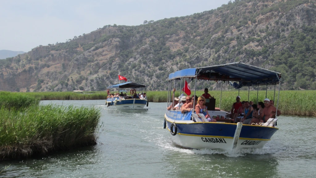 Dalyan Boat Trip with Mud Baths and Turtle Beach from Dalyan