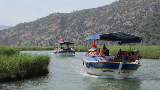 Dalyan Boat Trip with Mud Baths and Turtle Beach from Dalyan