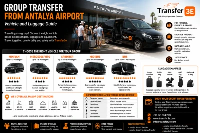 Group Transfer from Antalya Airport | Vehicle and Luggage Guide