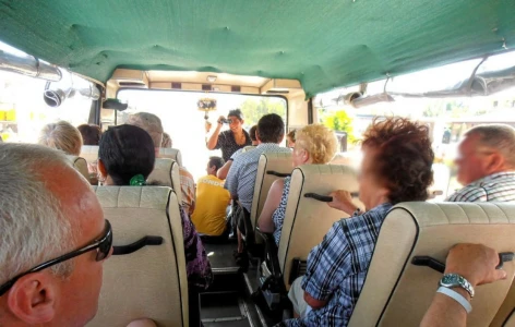 Side Cabrio Bus Nature & Culture Tour with Green Canyon Cruise