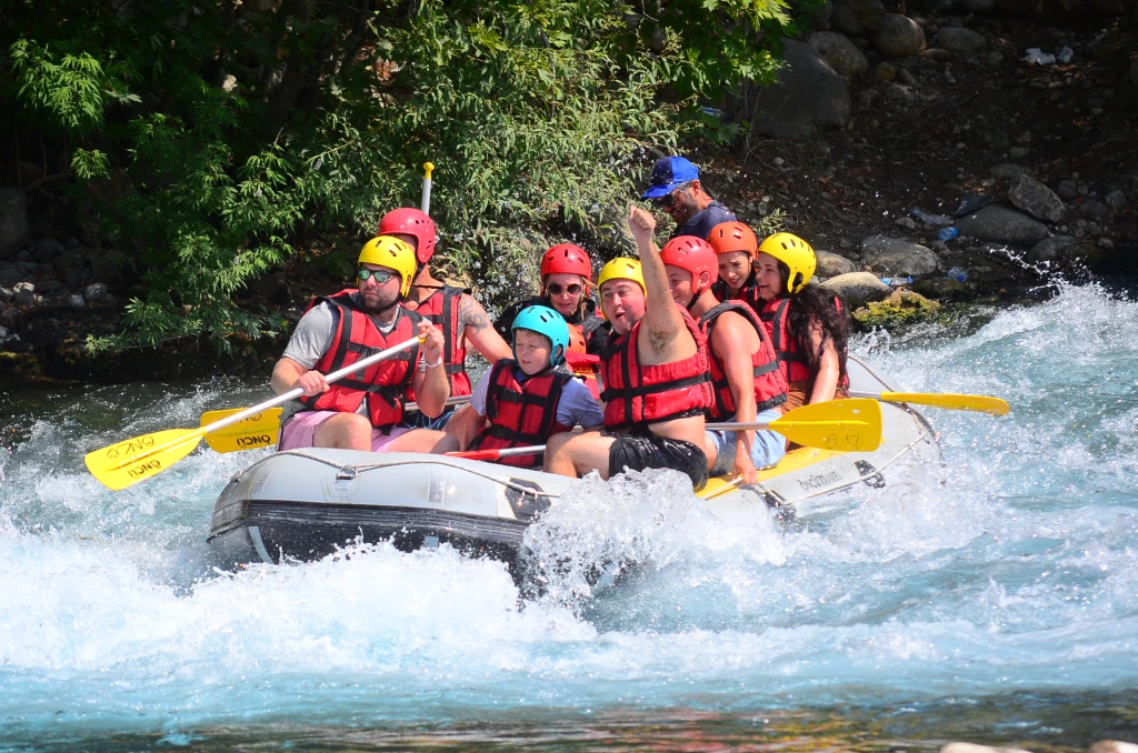 Rafting, Canyoning & Zipline Tour with Lunch from Side