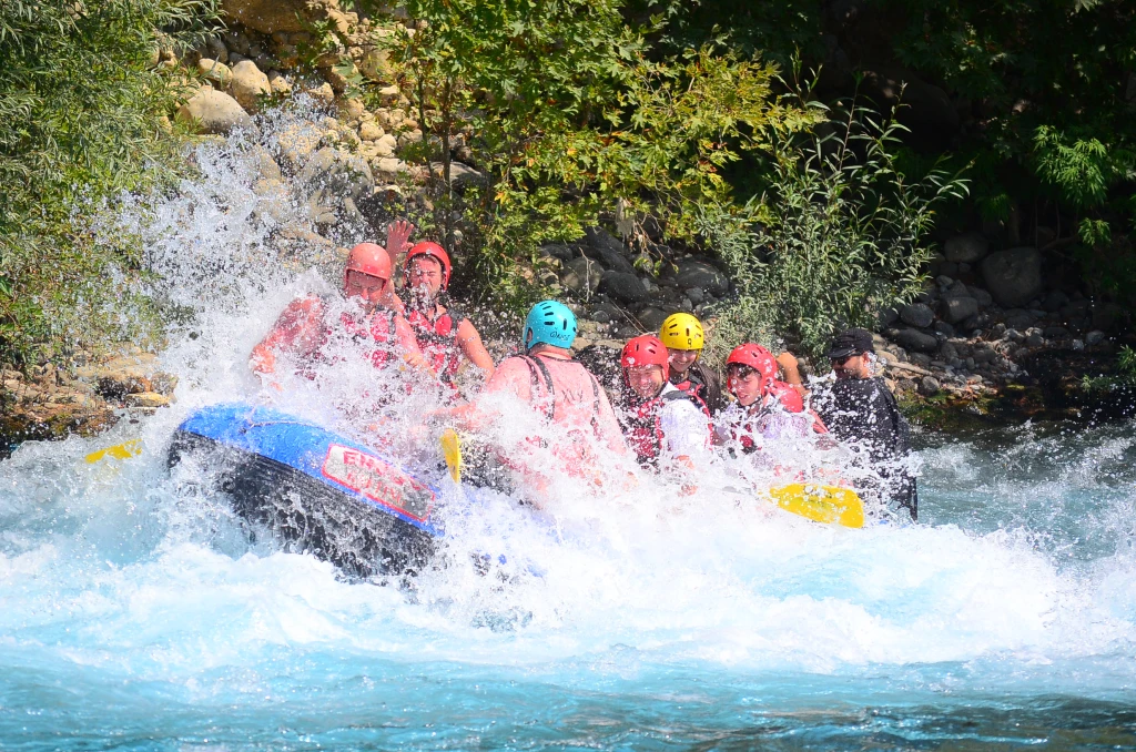 Rafting, Canyoning & Zipline Tour with Lunch from Side