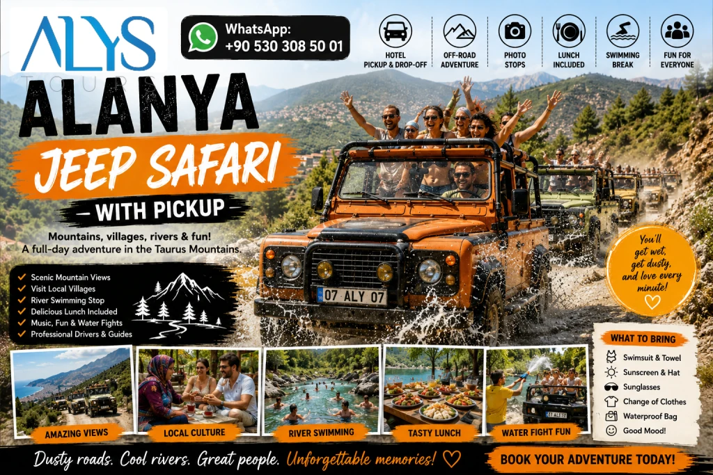 Alanya Jeep Safari ile Alım: Neler Beklemelisiniz