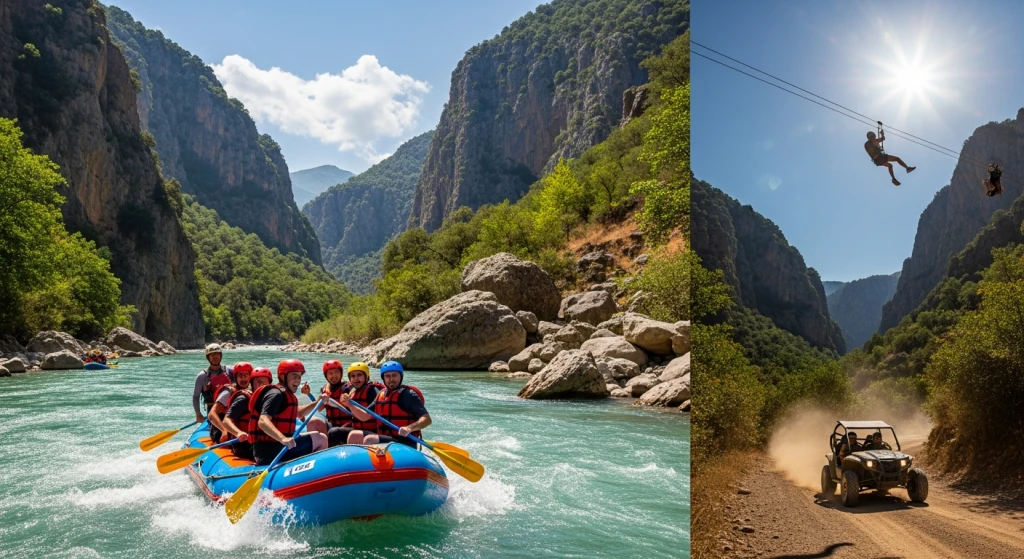 Köprülü Canyon Rafting, Zipline and Buggy Tour Combo
