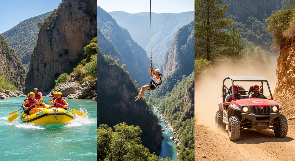 Köprülü Canyon Rafting, Zipline and Buggy Tour Combo