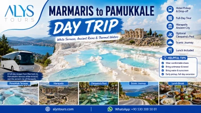 Marmaris’ten Pamukkale’ye günübirlik gezi yapmaya değer mi?