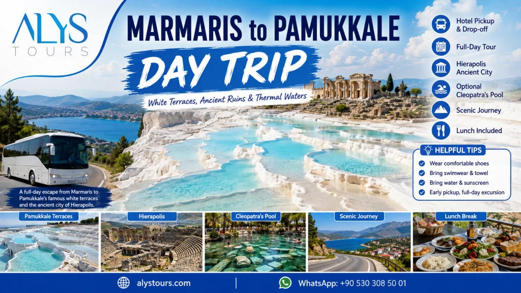 Marmaris’ten Pamukkale’ye günübirlik gezi yapmaya değer mi?