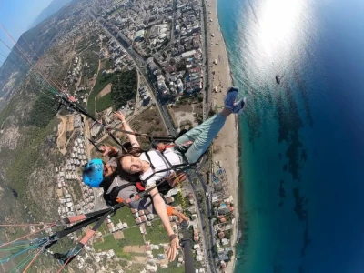 Tandem Paragliding Flight to Cleopatra Beach from Alanya