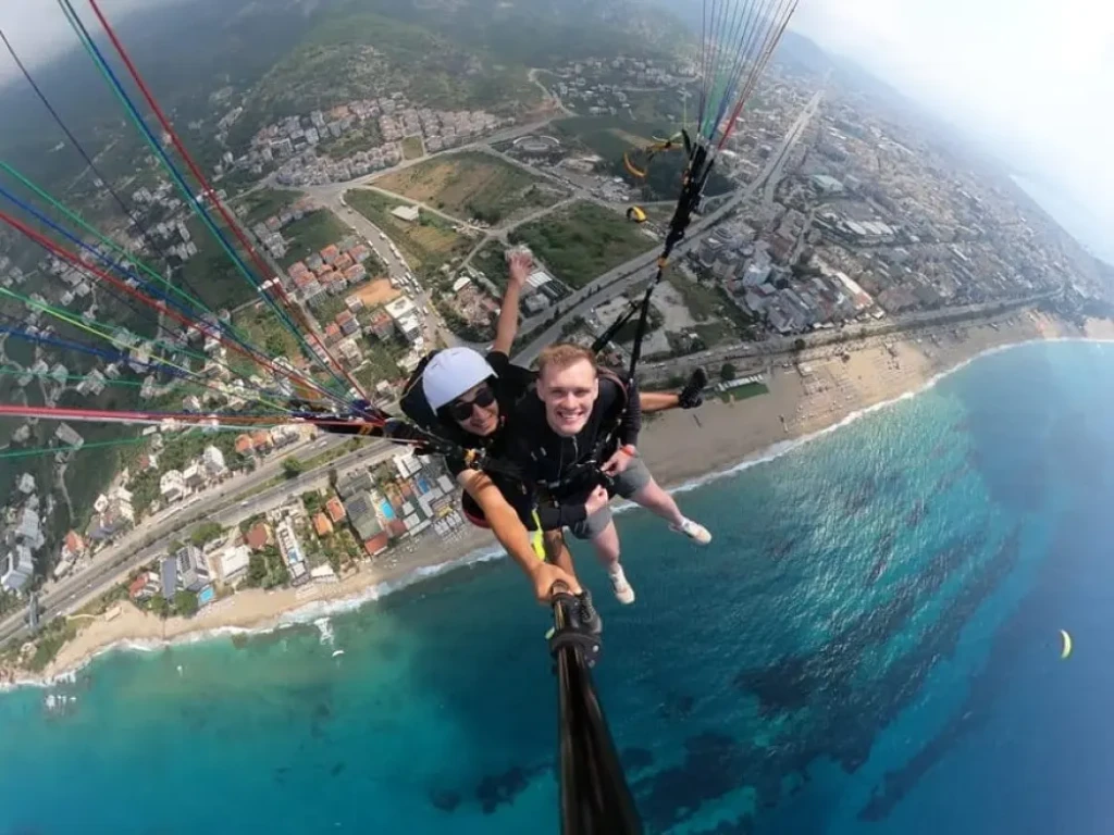 Tandem Paragliding Flight to Cleopatra Beach from Alanya