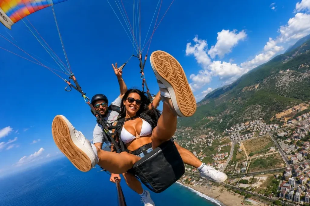 Tandem Paragliding Flight to Cleopatra Beach from Alanya