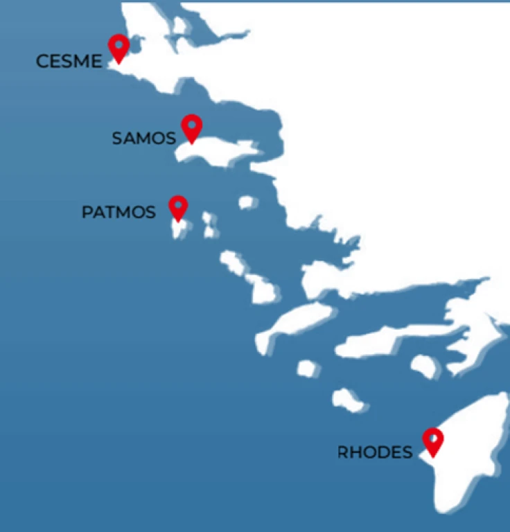 Çeşme Hareketli Blue Sapphire ile Yunan Adaları Turu - 3 Gece 3 Ada (Kapı Vizeli)
