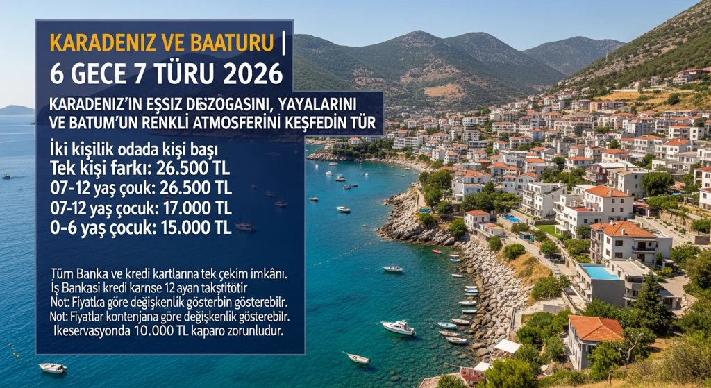 Karadeniz ve Batum Turu | 6 Gece 7 Gün 2026