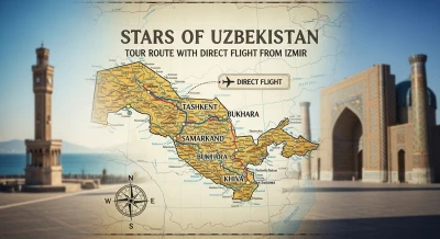 İzmir'den Direkt Sefer ile Özbekistan'nın Yıldızları Turu Rotası