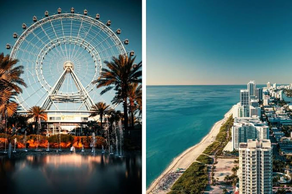 Full New York & Orlando & Miami Tour East America Route