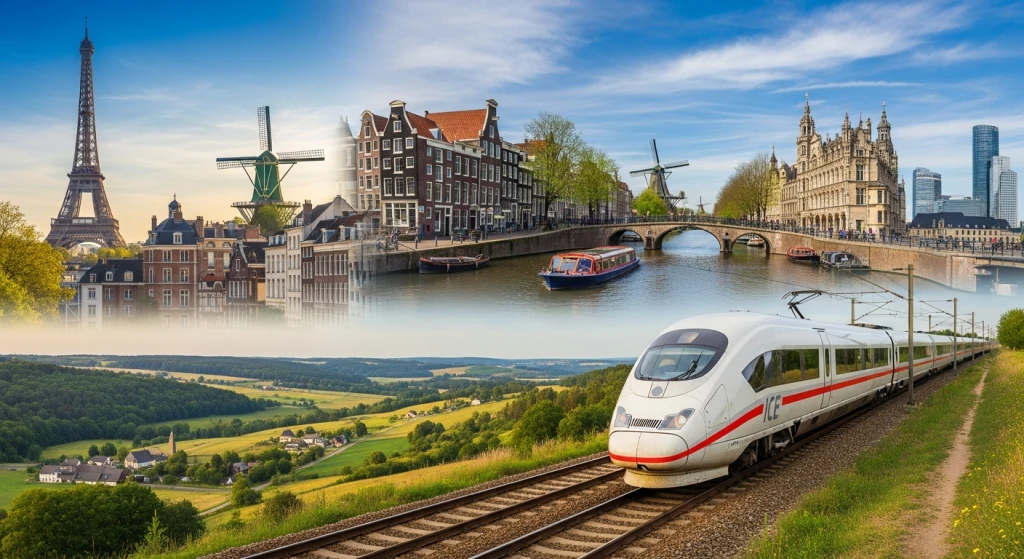 Ankara, a moving Benelux and Paris tour, 6 nights 7 days, departure from Frankfurt, return from Düsseldorf