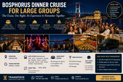Bosphorus Dinner Cruise for Large Groups | Istanbul Group Night