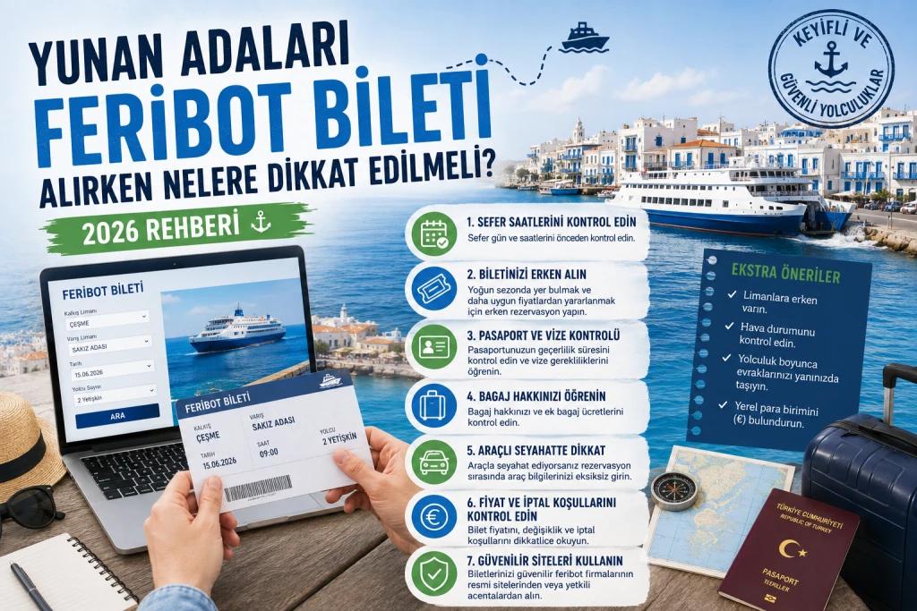 Yunan Adaları Feribot Bileti Alırken Nelere Dikkat Edilmeli? 2026 Rehberi