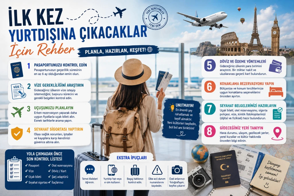 İlk Kez Yurtdışına Çıkacaklar İçin Rehber | 2026 Yurtdışı Seyahat Rehberi