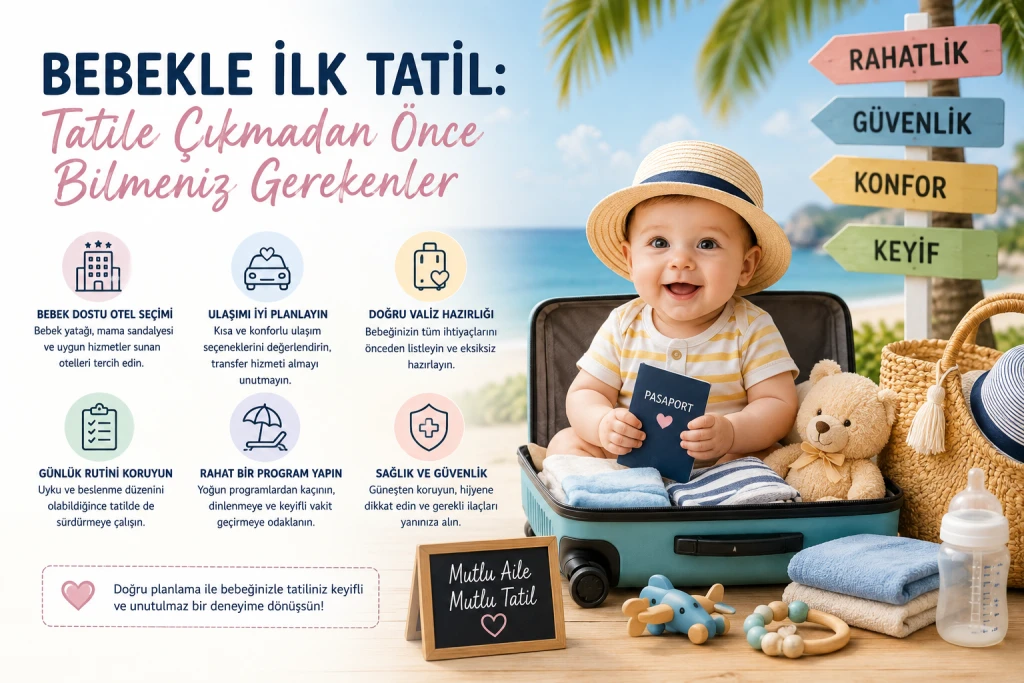 Bebekle İlk Tatil: Tatile Çıkmadan Önce Bilmeniz Gerekenler