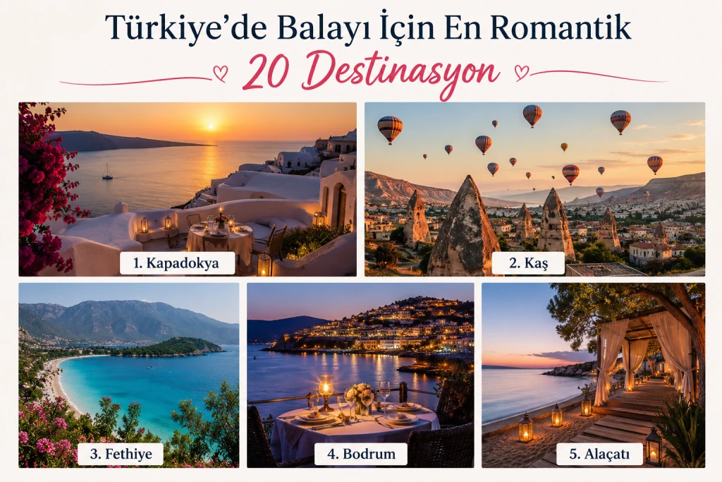 Türkiye’de Balayı İçin En Romantik 20 Destinasyon