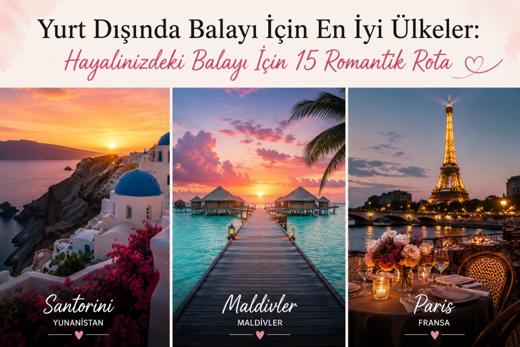 Yurt Dışında Balayı İçin En İyi Ülkeler: Hayalinizdeki Balayı İçin 15 Romantik Rota