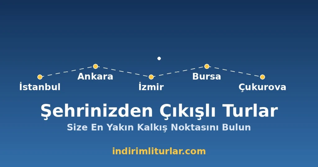 Şehrinizden Çıkışlı Turlar: İstanbul, Ankara, İzmir, Bursa ve Çukurova Rehberi
