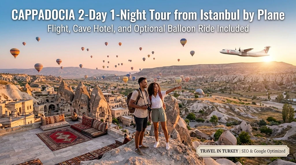 Cappadocia 2-Day 1-Night Tour from Istanbul by Plane