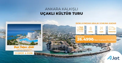 Ankara Kalkışlı Uçaklı KKTC Gizli Kültür Köşeleri Turu