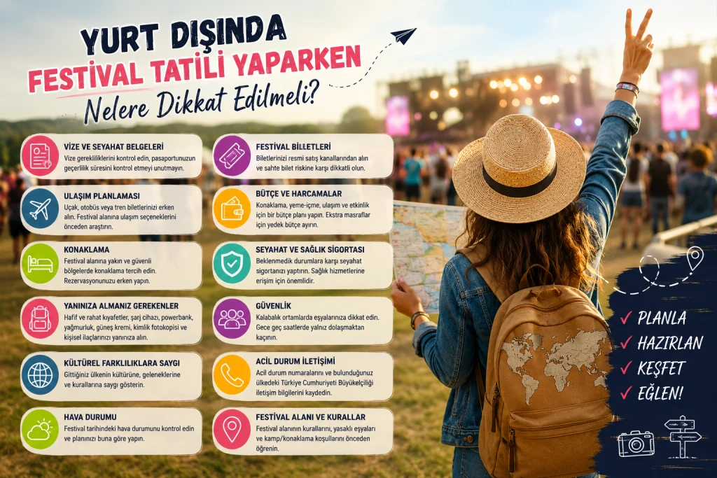 Yurt Dışında Festival Tatili Yaparken Nelere Dikkat Edilmeli?
