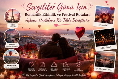 Sevgililer Günü İçin Romantik Etkinlik ve Festival Rotaları: Aşkınızı Unutulmaz Bir Tatile Dönüştürün