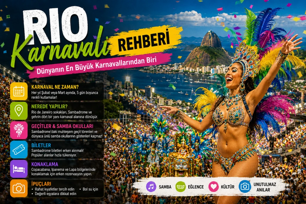 Rio Karnavalı Rehberi: Dünyanın En Büyük Karnavallarından Biri