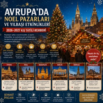 Avrupa’da Noel Pazarları ve Yılbaşı Etkinlikleri: 2026-2027 Kış Tatili Rehberi