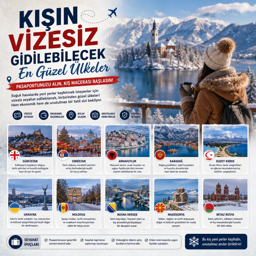 Kışın Vizesiz Gidilebilecek En Güzel Ülkeler