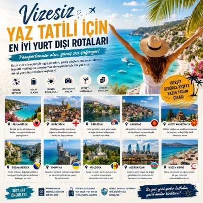 Vizesiz Yaz Tatili İçin En İyi Yurt Dışı Rotaları