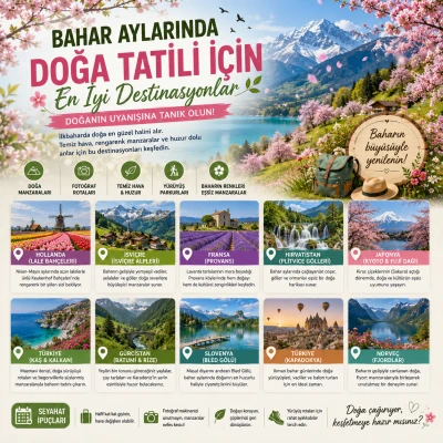 Bahar Aylarında Doğa Tatili İçin En İyi Destinasyonlar
