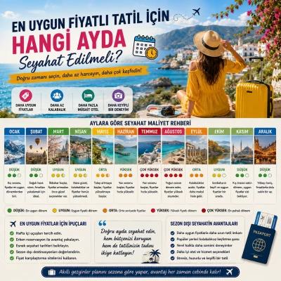 En Uygun Fiyatlı Tatil İçin Hangi Ayda Seyahat Edilmeli?