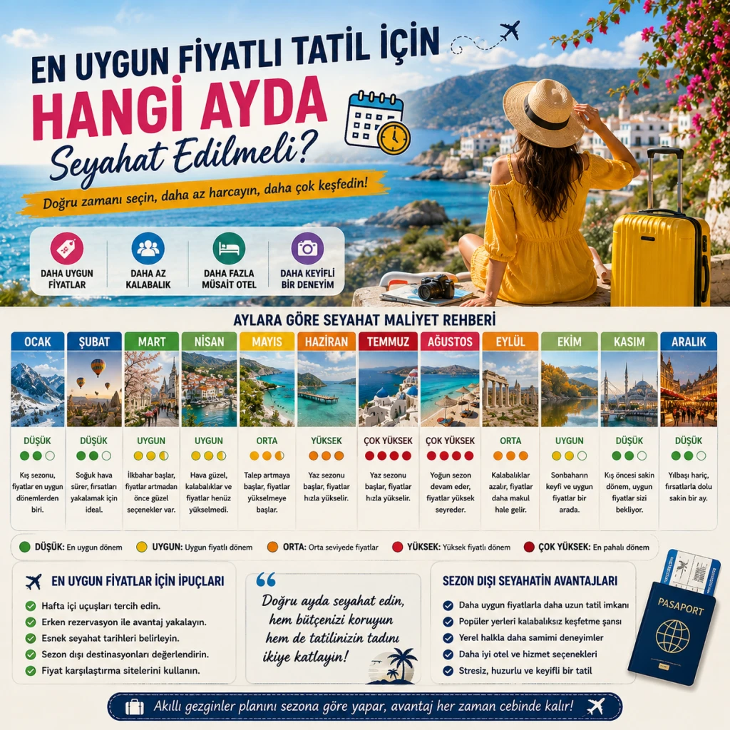 En Uygun Fiyatlı Tatil İçin Hangi Ayda Seyahat Edilmeli?