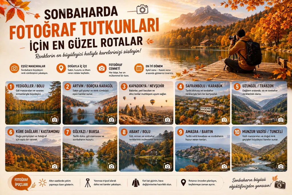 Sonbaharda Fotoğraf Tutkunları İçin En Güzel Rotalar