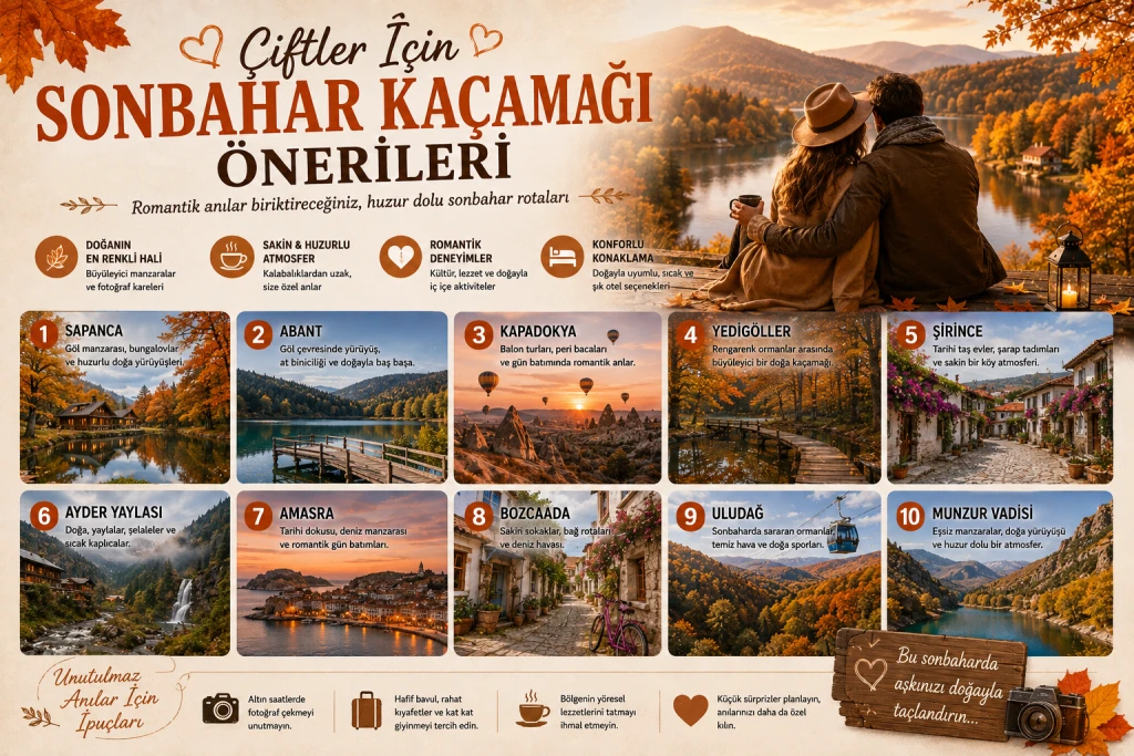 Çiftler İçin Sonbahar Kaçamağı Önerileri