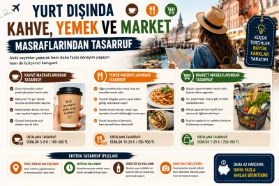 Yurt Dışında Kahve, Yemek ve Market Masraflarından Tasarruf